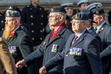 Circuit of Service Lodges (Group D14, 35 members) during the Royal British Legion March Past on Remembrance Sunday at the Cenotaph, Whitehall, Westminster, London, 11 November 2018, 12:22.