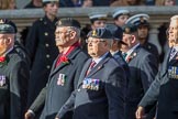 Circuit of Service Lodges (Group D14, 35 members) during the Royal British Legion March Past on Remembrance Sunday at the Cenotaph, Whitehall, Westminster, London, 11 November 2018, 12:22.