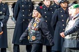 The Royal British Legion (Group D15, 150 members) during the Royal British Legion March Past on Remembrance Sunday at the Cenotaph, Whitehall, Westminster, London, 11 November 2018, 12:22.