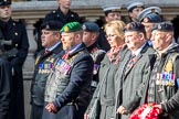 The Royal British Legion (Group D15, 150 members) during the Royal British Legion March Past on Remembrance Sunday at the Cenotaph, Whitehall, Westminster, London, 11 November 2018, 12:22.
