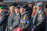 The Royal British Legion (Group D15, 150 members) during the Royal British Legion March Past on Remembrance Sunday at the Cenotaph, Whitehall, Westminster, London, 11 November 2018, 12:22.