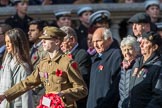 The Royal British Legion (Group D15, 150 members) during the Royal British Legion March Past on Remembrance Sunday at the Cenotaph, Whitehall, Westminster, London, 11 November 2018, 12:22.