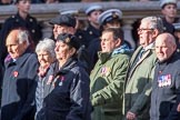The Royal British Legion (Group D15, 150 members) during the Royal British Legion March Past on Remembrance Sunday at the Cenotaph, Whitehall, Westminster, London, 11 November 2018, 12:22.