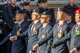 Hong Kong Military Service Corps - HKMSC (Group D21, 36 members) during the Royal British Legion March Past on Remembrance Sunday at the Cenotaph, Whitehall, Westminster, London, 11 November 2018, 12:24.