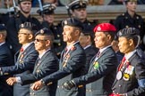 Hong Kong Military Service Corps - HKMSC (Group D21, 36 members) during the Royal British Legion March Past on Remembrance Sunday at the Cenotaph, Whitehall, Westminster, London, 11 November 2018, 12:24.