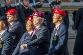 Hong Kong Military Service Corps - HKMSC (Group D21, 36 members) during the Royal British Legion March Past on Remembrance Sunday at the Cenotaph, Whitehall, Westminster, London, 11 November 2018, 12:24.