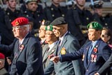 The Hong Kong Ex-Servicemen's Association  (UK Branch) (Group D22, 24 members) during the Royal British Legion March Past on Remembrance Sunday at the Cenotaph, Whitehall, Westminster, London, 11 November 2018, 12:24.