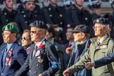 The Hong Kong Ex-Servicemen's Association  (UK Branch) (Group D22, 24 members) during the Royal British Legion March Past on Remembrance Sunday at the Cenotaph, Whitehall, Westminster, London, 11 November 2018, 12:24.