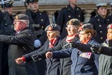 QARANC (Group D23, 49 members) during the Royal British Legion March Past on Remembrance Sunday at the Cenotaph, Whitehall, Westminster, London, 11 November 2018, 12:24.