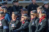 QARANC (Group D23, 49 members) during the Royal British Legion March Past on Remembrance Sunday at the Cenotaph, Whitehall, Westminster, London, 11 November 2018, 12:24.