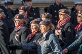 QARANC (Group D23, 49 members) during the Royal British Legion March Past on Remembrance Sunday at the Cenotaph, Whitehall, Westminster, London, 11 November 2018, 12:24.