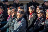 QARANC (Group D23, 49 members) during the Royal British Legion March Past on Remembrance Sunday at the Cenotaph, Whitehall, Westminster, London, 11 November 2018, 12:24.