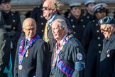 The Royal Antediluvian Order of Buffaloes (Group D24, 12 members) during the Royal British Legion March Past on Remembrance Sunday at the Cenotaph, Whitehall, Westminster, London, 11 November 2018, 12:24.