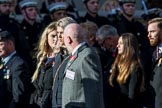 Children (and Families) of Far East Prisoners of War (Group M2, 59 members) during the Royal British Legion March Past on Remembrance Sunday at the Cenotaph, Whitehall, Westminster, London, 11 November 2018, 12:25.