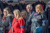 Munitions Workers Association (Group M3, 21 members) during the Royal British Legion March Past on Remembrance Sunday at the Cenotaph, Whitehall, Westminster, London, 11 November 2018, 12:25.