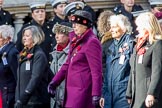 The British Evacuees Association (Group M4, 50 members) during the Royal British Legion March Past on Remembrance Sunday at the Cenotaph, Whitehall, Westminster, London, 11 November 2018, 12:25.