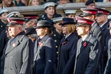 The Salvation Army (Group M6, 30 members) during the Royal British Legion March Past on Remembrance Sunday at the Cenotaph, Whitehall, Westminster, London, 11 November 2018, 12:25.
