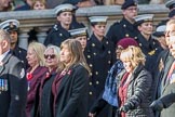 WRVS / RVS (Group M8, 19 members) during the Royal British Legion March Past on Remembrance Sunday at the Cenotaph, Whitehall, Westminster, London, 11 November 2018, 12:26.
