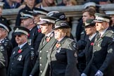 St John Ambulance (Group M12, 25 members) during the Royal British Legion March Past on Remembrance Sunday at the Cenotaph, Whitehall, Westminster, London, 11 November 2018, 12:26.