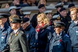 RSPCA (Group M19, 22 members) during the Royal British Legion March Past on Remembrance Sunday at the Cenotaph, Whitehall, Westminster, London, 11 November 2018, 12:27.