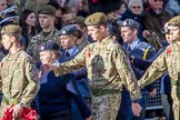 RAF- and Army Cadets (Group M35, ?? members) during the Royal British Legion March Past on Remembrance Sunday at the Cenotaph, Whitehall, Westminster, London, 11 November 2018, 12:29.