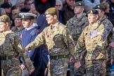 RAF- and Army Cadets (Group M35, ?? members) during the Royal British Legion March Past on Remembrance Sunday at the Cenotaph, Whitehall, Westminster, London, 11 November 2018, 12:29.