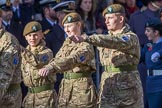 RAF- and Army Cadets (Group M35, ?? members) during the Royal British Legion March Past on Remembrance Sunday at the Cenotaph, Whitehall, Westminster, London, 11 November 2018, 12:29.