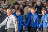 The Boys' Brigade (Group M39, 79 members) during the Royal British Legion March Past on Remembrance Sunday at the Cenotaph, Whitehall, Westminster, London, 11 November 2018, 12:30.
