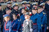 Church Lads' and Church Girls' Brigade (Group M41, 25 members) during the Royal British Legion March Past on Remembrance Sunday at the Cenotaph, Whitehall, Westminster, London, 11 November 2018, 12:30.