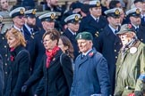 The Post Office Fellowship of Remembrance (Group M43, 8 members) during the Royal British Legion March Past on Remembrance Sunday at the Cenotaph, Whitehall, Westminster, London, 11 November 2018, 12:31.
