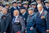 Union Jack Club (Group M46, 12 members) during the Royal British Legion March Past on Remembrance Sunday at the Cenotaph, Whitehall, Westminster, London, 11 November 2018, 12:31.