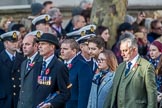 Commonwealth War Graves Commission (Group M50, 19 members) during the Royal British Legion March Past on Remembrance Sunday at the Cenotaph, Whitehall, Westminster, London, 11 November 2018, 12:31.