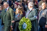 Commonwealth War Graves Commission (Group M50, 19 members) during the Royal British Legion March Past on Remembrance Sunday at the Cenotaph, Whitehall, Westminster, London, 11 November 2018, 12:31.