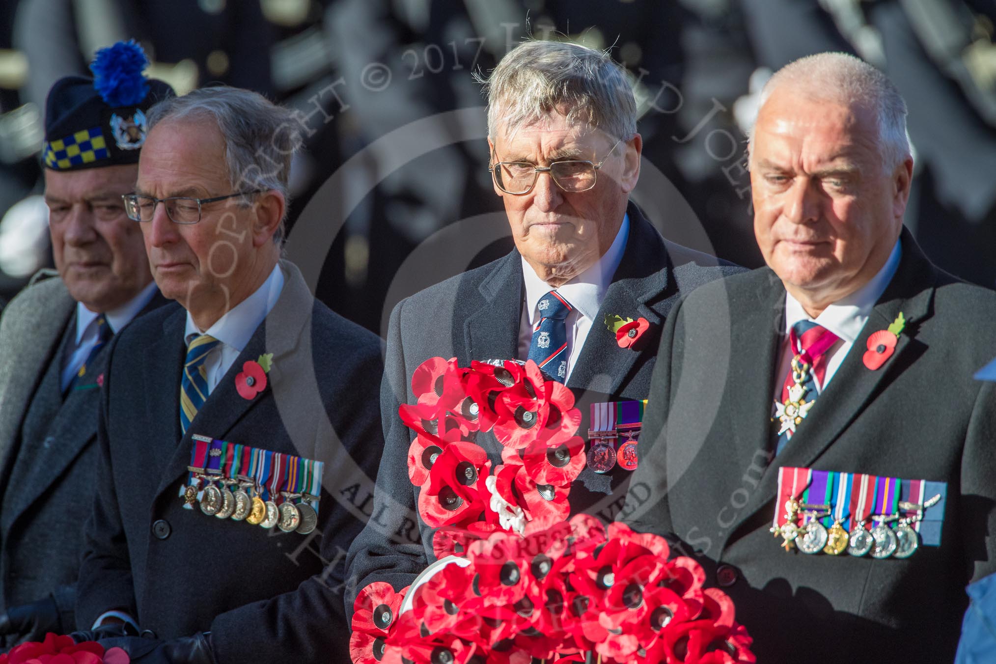 during Remembrance Sunday Cenotaph Ceremony 2018 at Horse Guards Parade, Westminster, London, 11 November 2018, 11:30.