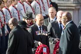 The High Commissioners are leaving the Foreign and Commonwealth Office during the Remembrance Sunday Cenotaph Ceremony 2018 at Horse Guards Parade, Westminster, London, 11 November 2018, 10:56.