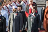 The representatives of the faith communities during the  Remembrance Sunday Cenotaph Ceremony 2018 at Horse Guards Parade, Westminster, London, 11 November 2018, 10:57.