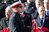 Major Thomas Scott, Royal Marines, Equerry to The Duke of Sussex, during Remembrance Sunday Cenotaph Ceremony 2018 at Horse Guards Parade, Westminster, London, 11 November 2018, 10:59.