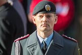 Lieutenant Colonel (German: Oberstleutnant) Christoph Kahnert, Equerry to HE The President of the Federal Republic of Germany   during the Remembrance Sunday Cenotaph Ceremony 2018 at Horse Guards Parade, Westminster, London, 11 November 2018, 11:04.