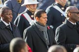 The High Commissioner of Eswatini (the former Swaziland) and the  High Commissioner of Mauritius during Remembrance Sunday Cenotaph Ceremony 2018 at Horse Guards Parade, Westminster, London, 11 November 2018, 11:13.