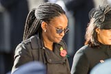 The Acting High Commissioner of Botswana, the  High Commissioner of Guyana, and the  High Commissioner of Singapore, Ms Foo Chi Hsia, during Remembrance Sunday Cenotaph Ceremony 2018 at Horse Guards Parade, Westminster, London, 11 November 2018, 11:13.