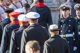 The equerries returning to the Foreign and Commonwealth Office during the Remembrance Sunday Cenotaph Ceremony 2018 at Horse Guards Parade, Westminster, London, 11 November 2018, 11:23.