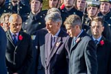 Members of the government returning to the Foreign and Commonwealth Office during Remembrance Sunday Cenotaph Ceremony 2018 at Horse Guards Parade, Westminster, London, 11 November 2018, 11:25.