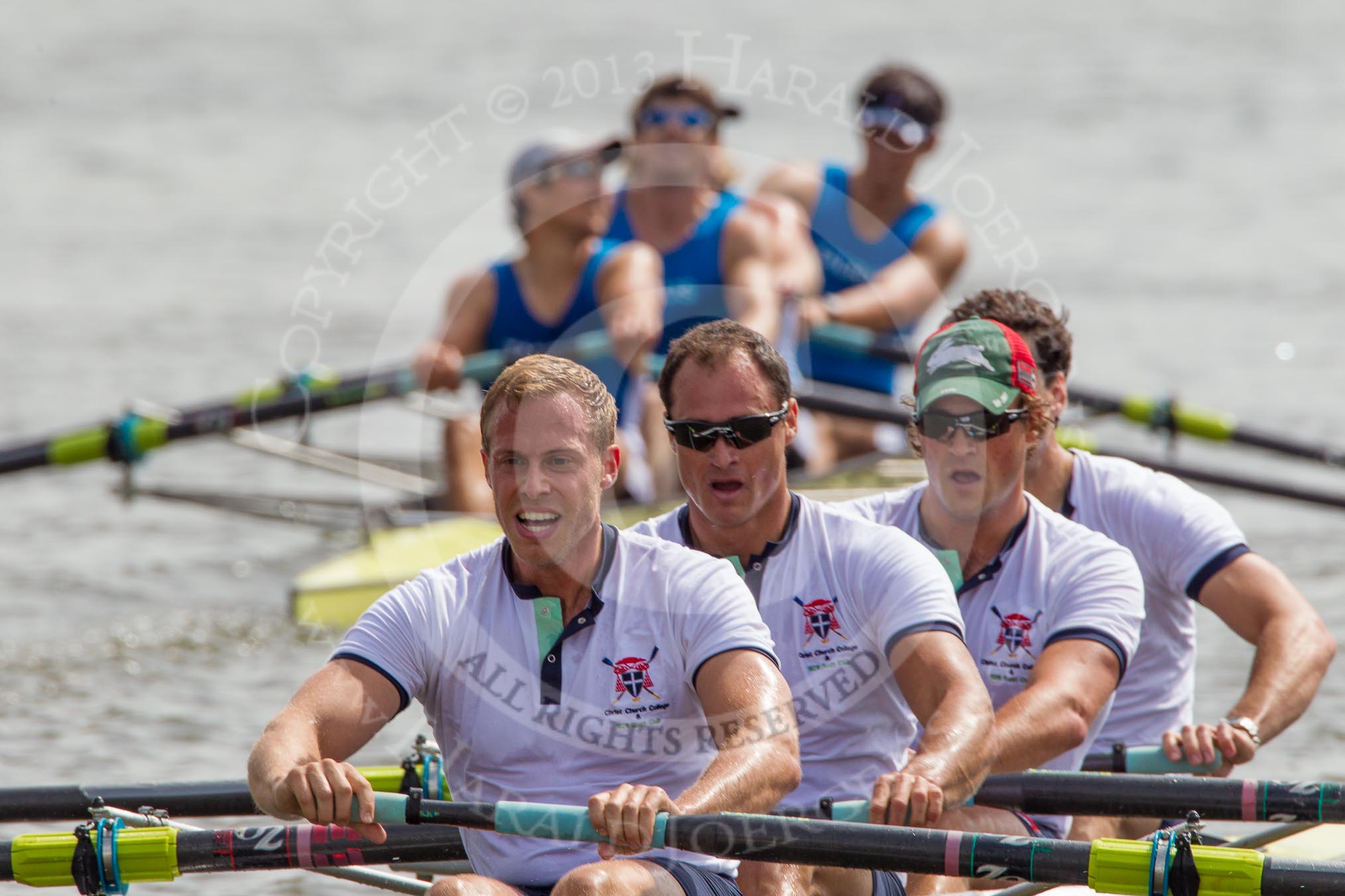 Photo 1206281522101D47368HaraldJoergens Henley Royal Regatta 2012 (Thursday): Race 48, Visitors' Challenge Cup: Christ Church, Oxford, and 1829 Boar Club (195, Bucks) v Taurus Boat Club (209, Berks).
River Thames beteen Henley-on-Thames and Remenham/Temple Island ,
Henley-on-Thames,
Oxfordshire,
United Kingdom,
on 28 June 2012 at 15:21, image #351
