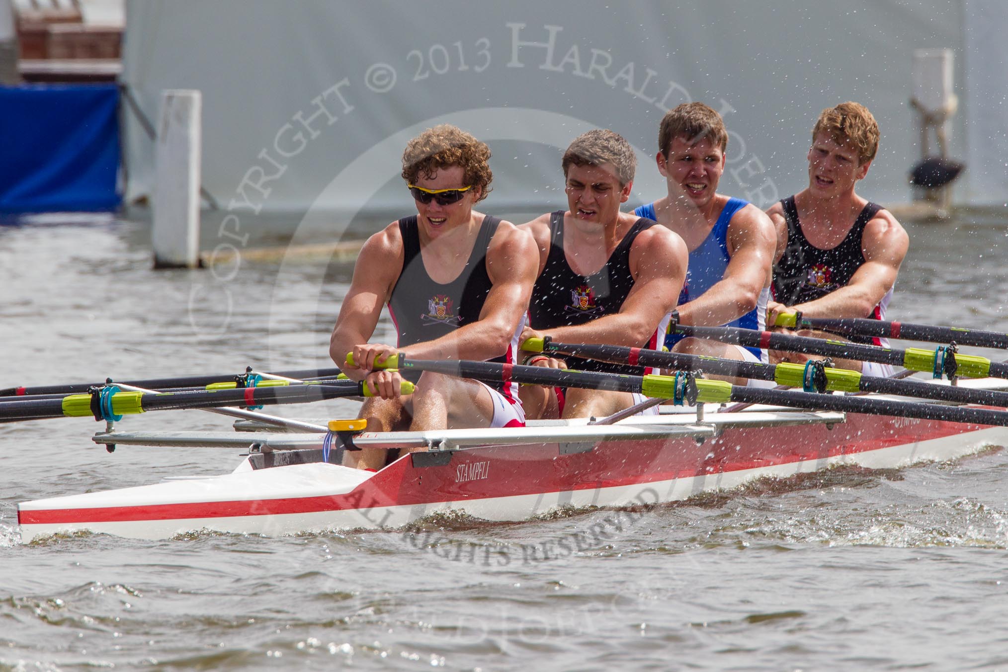 Photo 1206281525501D47400HaraldJoergens Henley Royal Regatta 2012 (Thursday): Race 49, Prince of Wales Challenge Cup: The Tideway Scullers' School (285, Bucks) v Cardiff University and Cardiff City Rowing Club (267, Berks).
River Thames beteen Henley-on-Thames and Remenham/Temple Island ,
Henley-on-Thames,
Oxfordshire,
United Kingdom,
on 28 June 2012 at 15:24, image #360
