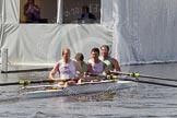 Henley Royal Regatta 2012 (Thursday): Race 8, Visitors' Challenge Cup:  Amsterdam Studenten Roeivereeniging Nereus, Holland  (193, Bucks) v Cambridge University and Leander Club  (194, Berks).
River Thames beteen Henley-on-Thames and Remenham/Temple Island ,
Henley-on-Thames,
Oxfordshire,
United Kingdom,
on 28 June 2012 at 09:47, image #44