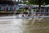 Henley Royal Regatta 2012 (Thursday): Race 9, Fawley Challenge Cup:  The Windsor Boys' School 'A'  (320, Bucks) v Eton College 'B'  (296, Berks).
River Thames beteen Henley-on-Thames and Remenham/Temple Island ,
Henley-on-Thames,
Oxfordshire,
United Kingdom,
on 28 June 2012 at 09:52, image #49