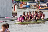 Henley Royal Regatta 2012 (Thursday): Race 12, Princess Elizabeth Challenge Cup:  Latymer Upper School  (140, Bucks) v Abingdon School  (122, Berks).
River Thames beteen Henley-on-Thames and Remenham/Temple Island ,
Henley-on-Thames,
Oxfordshire,
United Kingdom,
on 28 June 2012 at 10:10, image #73