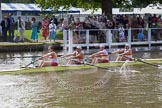 Henley Royal Regatta 2012 (Thursday): Race 13, Wyfold Elizabeth Challenge Cup:  London Rowing Club 'A'  (223, Bucks) v The Tideway Scullers's School  (246, Berks).
River Thames beteen Henley-on-Thames and Remenham/Temple Island ,
Henley-on-Thames,
Oxfordshire,
United Kingdom,
on 28 June 2012 at 10:15, image #79