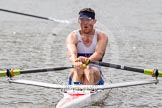 Henley Royal Regatta 2012 (Thursday): Race 25, Diamond Challenge Sculls:  Queen's University, Belfast (480, Bucks) v Club Salvadoreno, El Salvador  (465, Berks).
River Thames beteen Henley-on-Thames and Remenham/Temple Island ,
Henley-on-Thames,
Oxfordshire,
United Kingdom,
on 28 June 2012 at 11:28, image #179