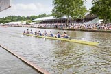 Henley Royal Regatta 2012 (Thursday): Race 31, Thames Challenge Cup:  London Rowing Club (28, Bucks) v Kingston Rowing Club  (25, Berks).
River Thames beteen Henley-on-Thames and Remenham/Temple Island ,
Henley-on-Thames,
Oxfordshire,
United Kingdom,
on 28 June 2012 at 12:04, image #218